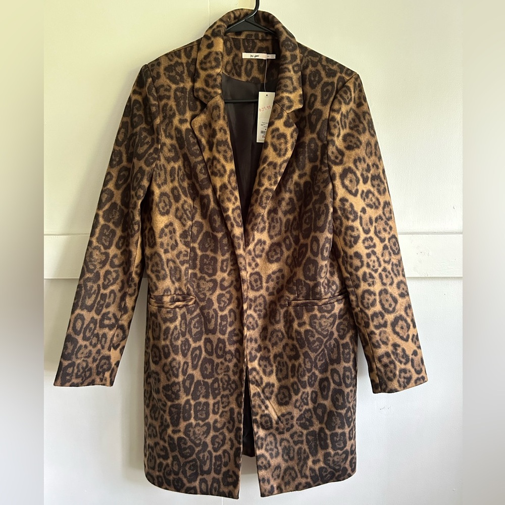 Leopard print coat